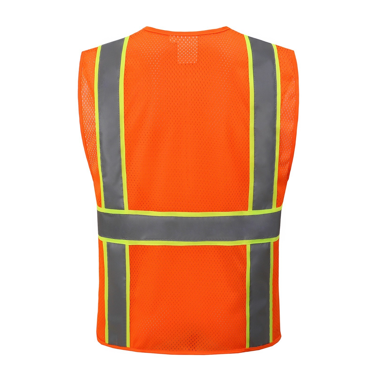 FX Two Tone Black Safety Vest with 4 Front Pocket XSmall to 3XL