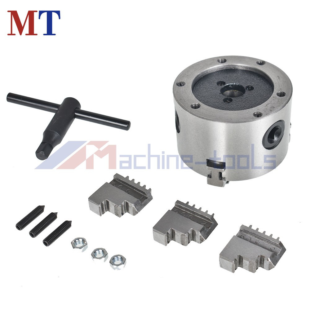 3 Jaw Lathe Chuck Manual Chuck 3″ K11-80 Self-centering Lathe Drilling Part 80mm
