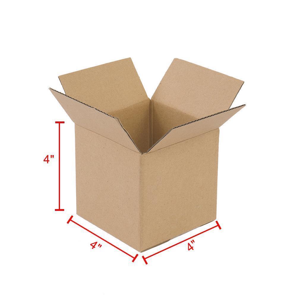 100 4x4x4 PREMIUM Cardboard Mailers Mailing Packing Shipping Boxes 4 x 4 x 4