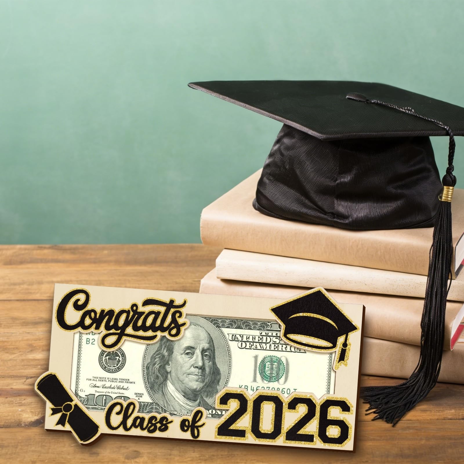 Graduation Gifts 2026 Money Holder for Her Him, Wooden Class of 2026 Graduati…