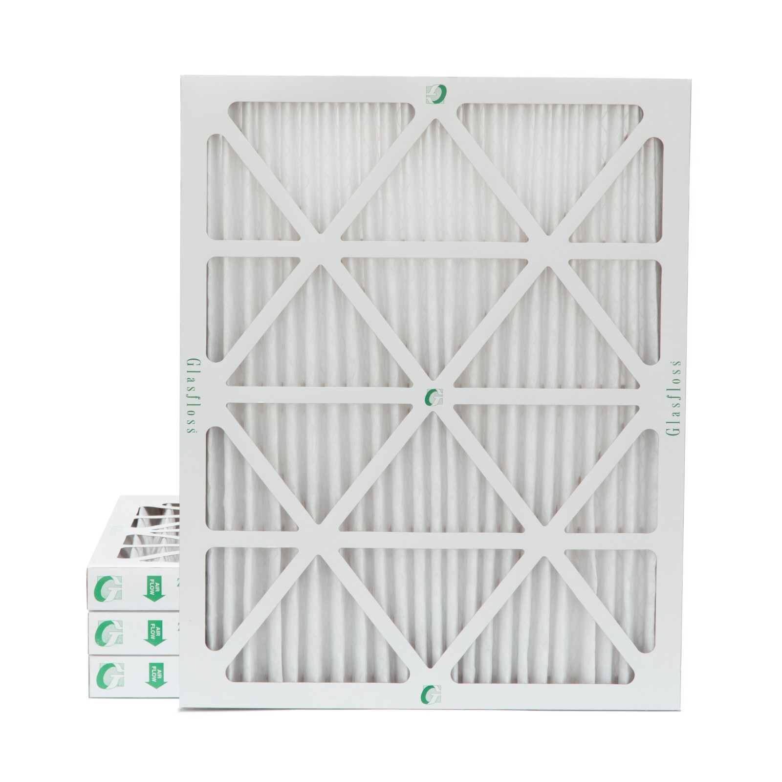 16x20x2 MERV 13 Pleated Air Filters by Glasfloss. 4 Pack