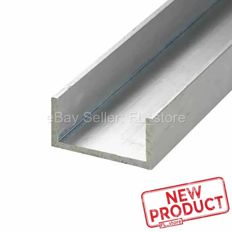 Aluminum Channel 2″ Leg x 2 Base Width x 1-1/2″ Inside x 1/4″ Thick x 8 Feet NEW