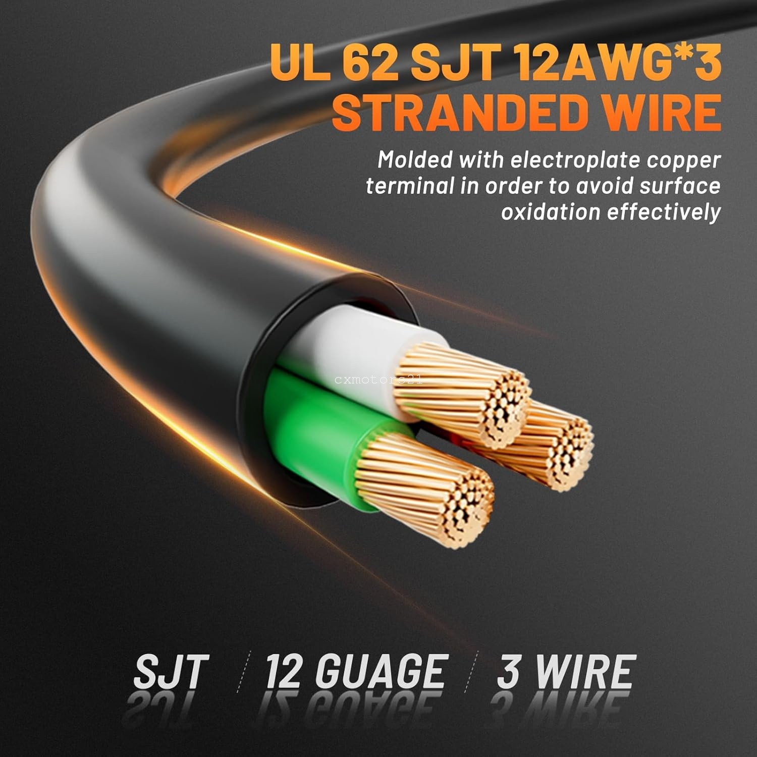 Household 15A to 20A T-Blade Adapter 12AWG NEMA 5-15P to 5-15R/20R 6-15R/20R ETL