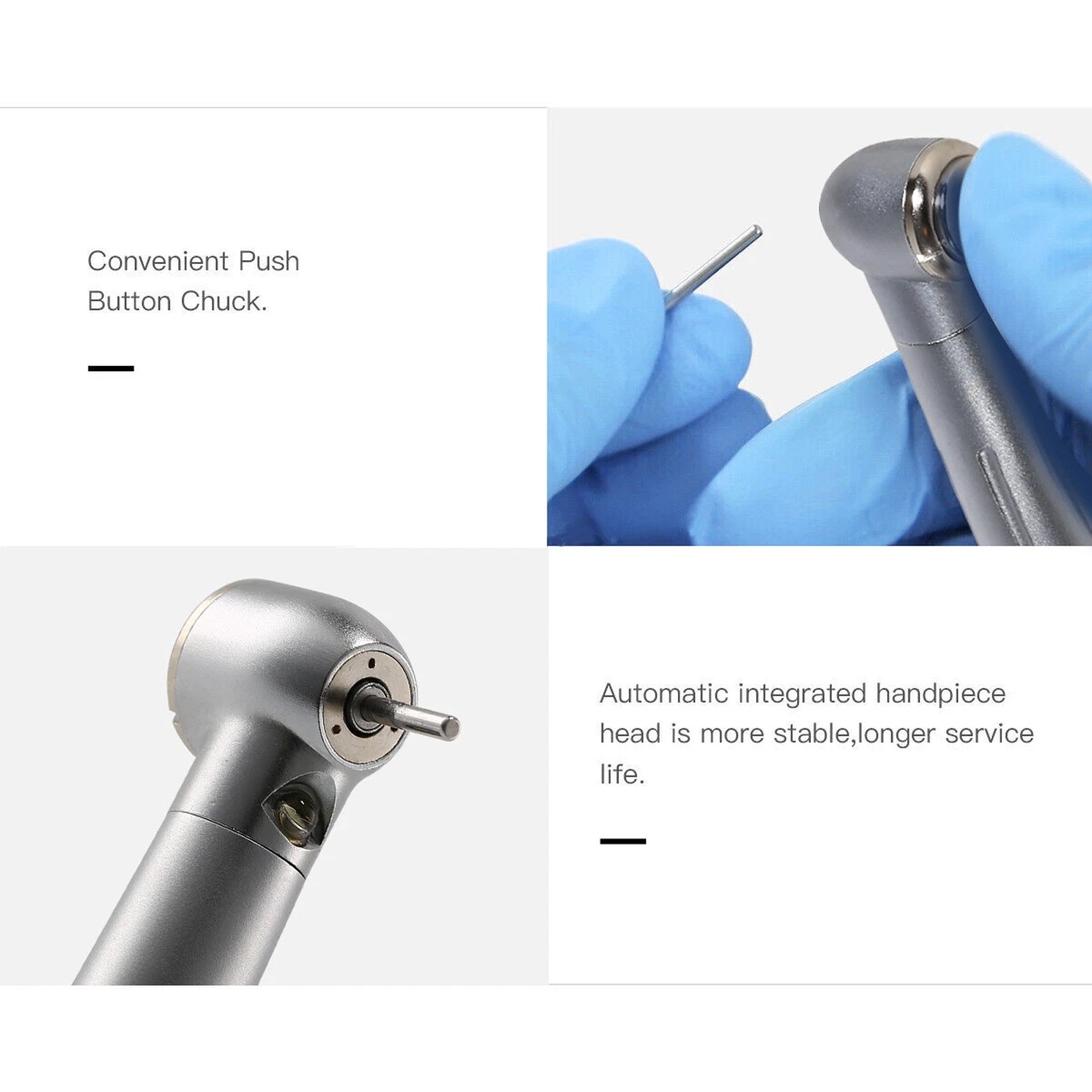 NSK KAVO Style Dental Fiber Optic LED E-generator high speed handpiece 2/4 Holes