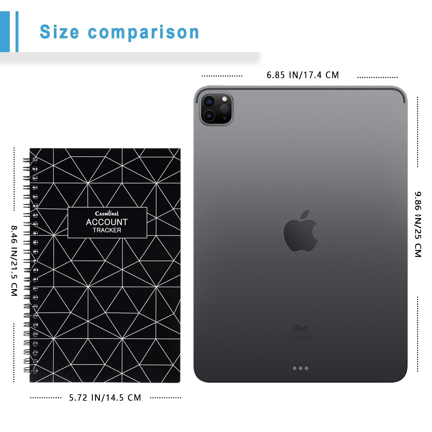 A6 Big Checkbook Register, Check Registers for Personal, Check Book Register