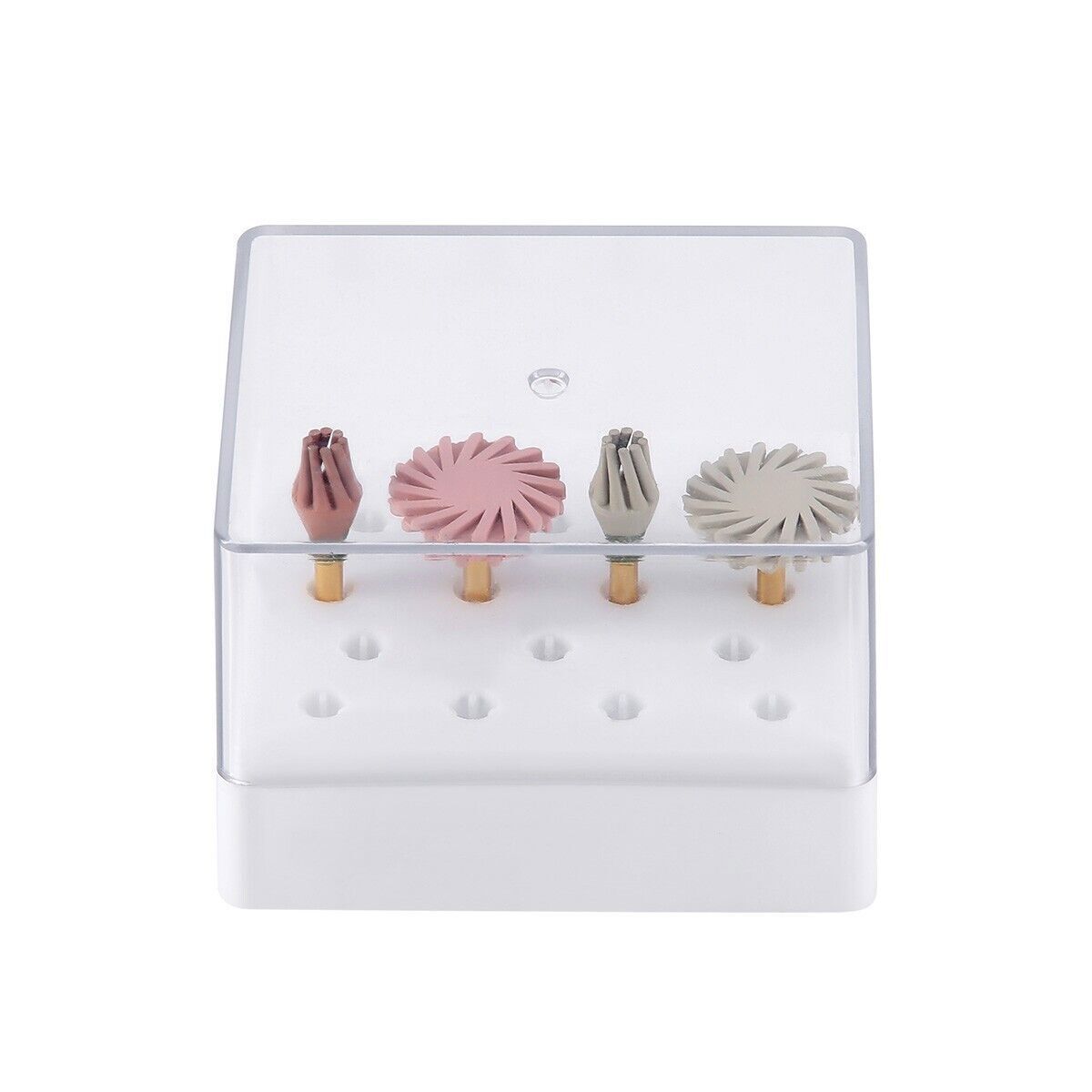 4 Pcs/Box Dental Composite Polishing Wheel Silicone Diamond 135°C Autoclavable