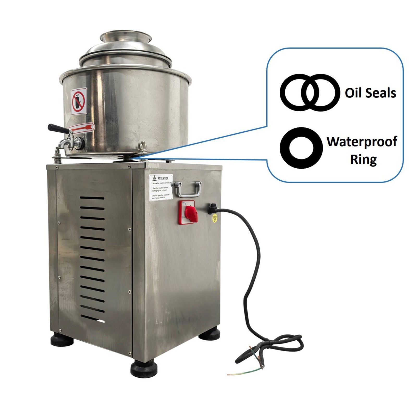 Stainless Steel Electric Meat Puree Making Machine 220V Meatball Beating Machine