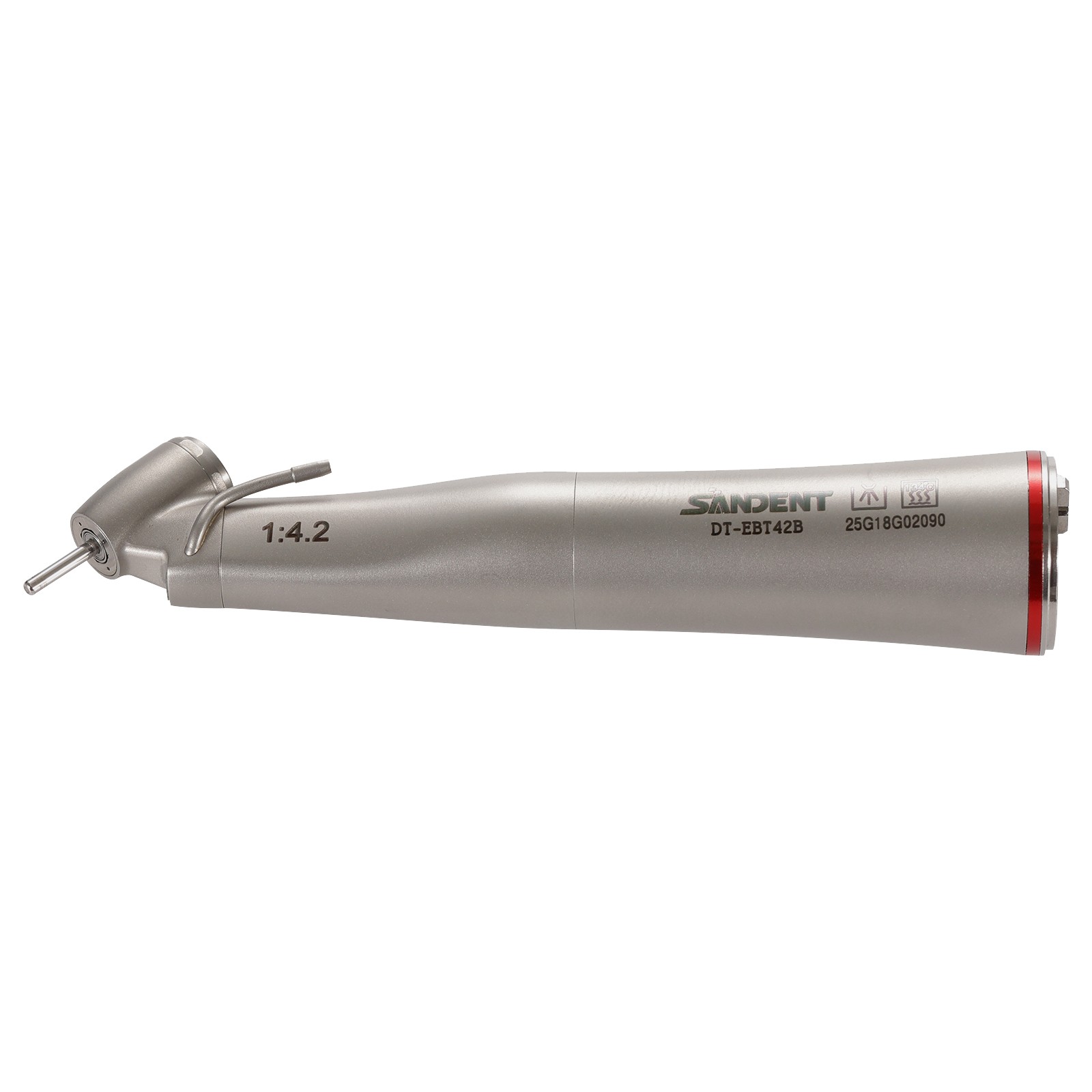 Dental Optic Fiber LED 1:4.2 Increasing Handpiece 45°Angle Head External Channel