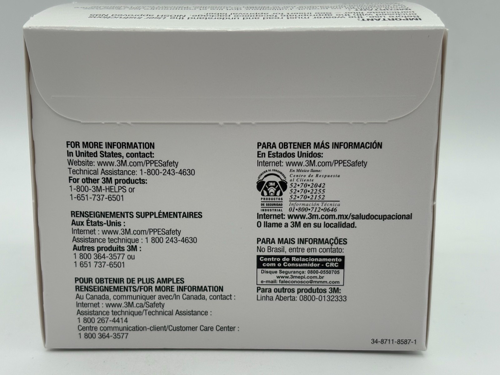 1 CASE of 3M 5N11 N95 Replacement Particulate Filter For 3M Respirator 10 Boxes