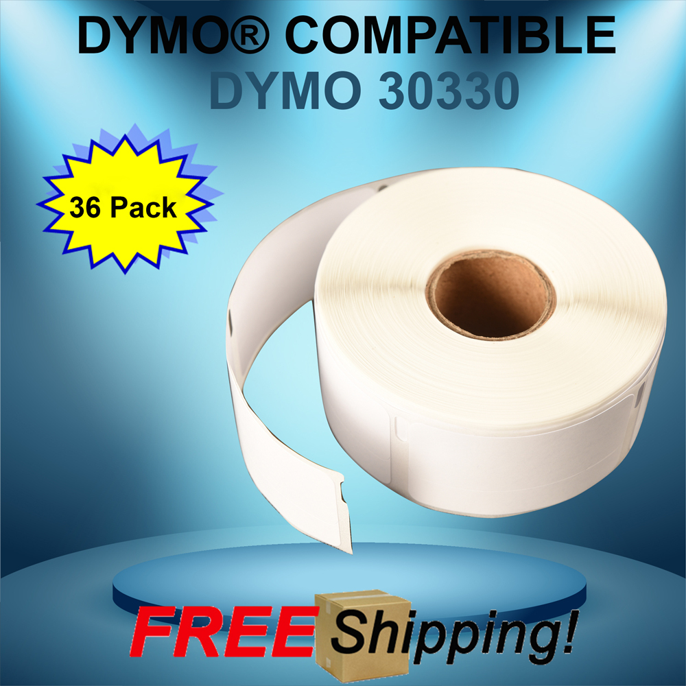 36 Rolls 30330 Dymo® CoStar TURBO Compatible Large Thermal 500 Labels Per Roll