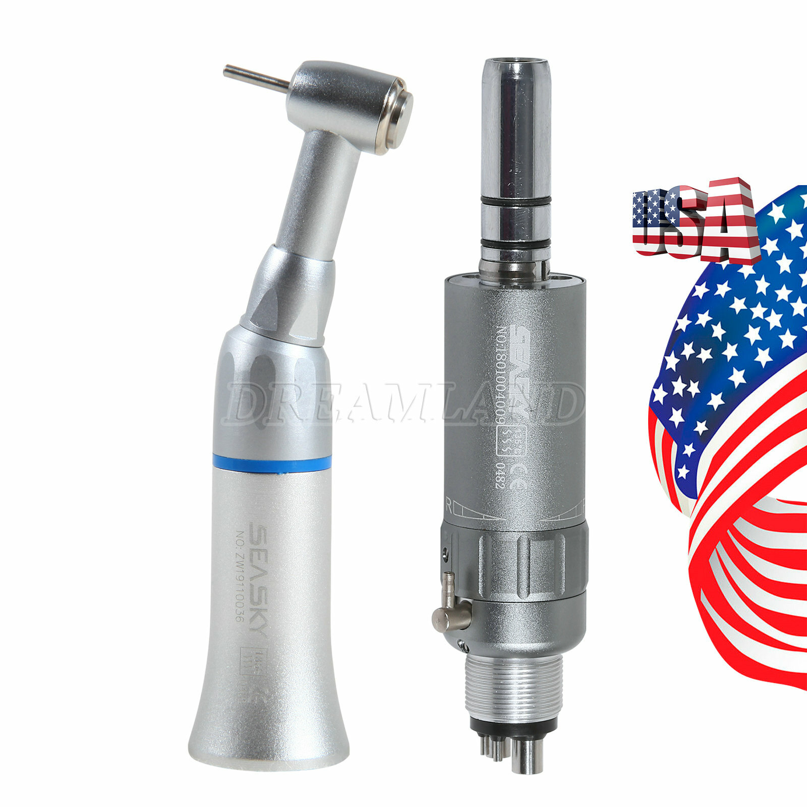 NSK Style Dental Contra angle Push FG 1.60mm fit E-type Air Motor 4 Holes F#B2