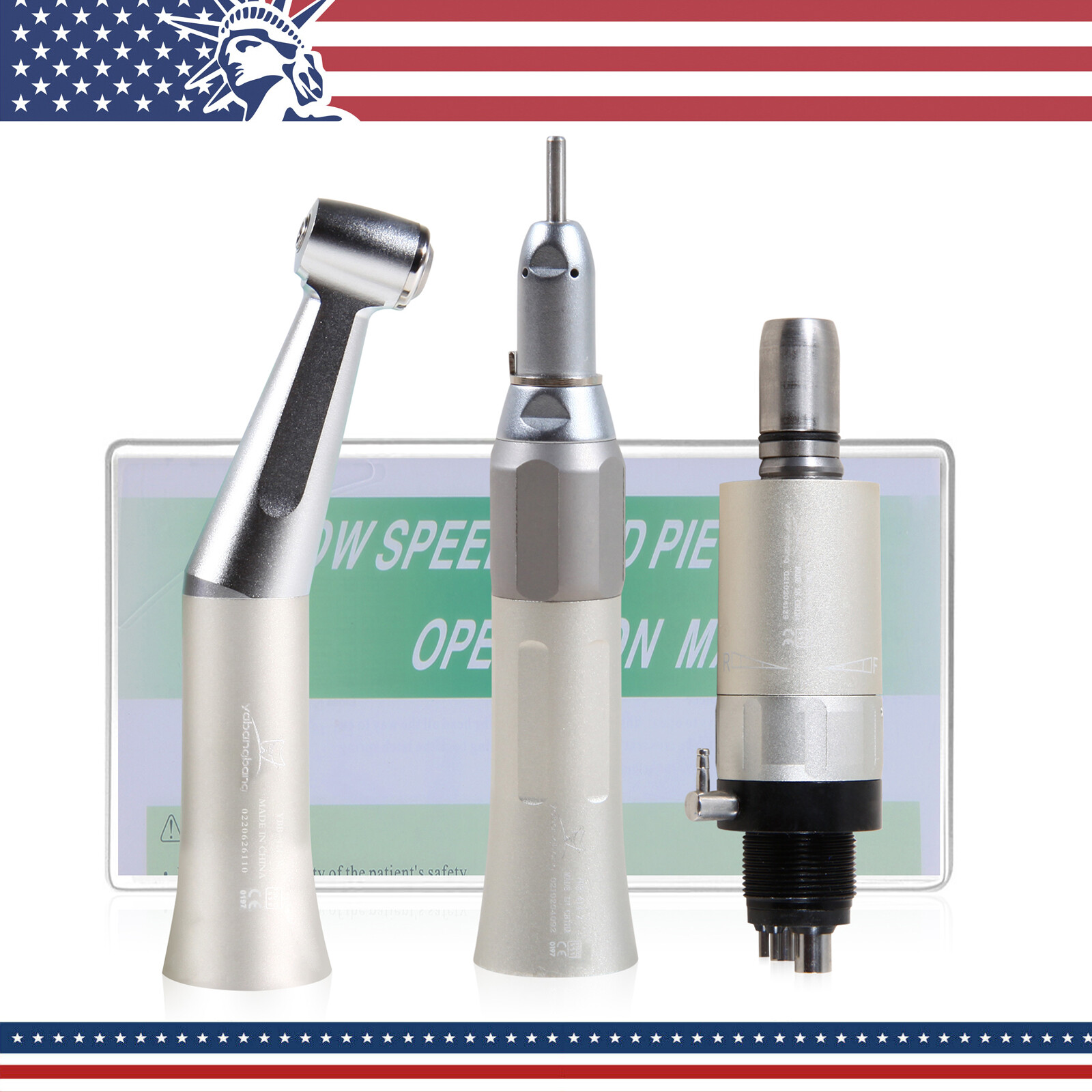 45° Dental 1:4.2 Increasing Contra Angle Handpiece /Low Speed Straight/Air Motor