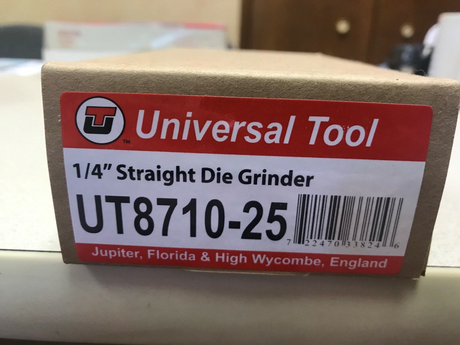Universal Tool UT8710-25 1/4″ Straight Die Grinder 25,000 RPM – NEW IN BOX