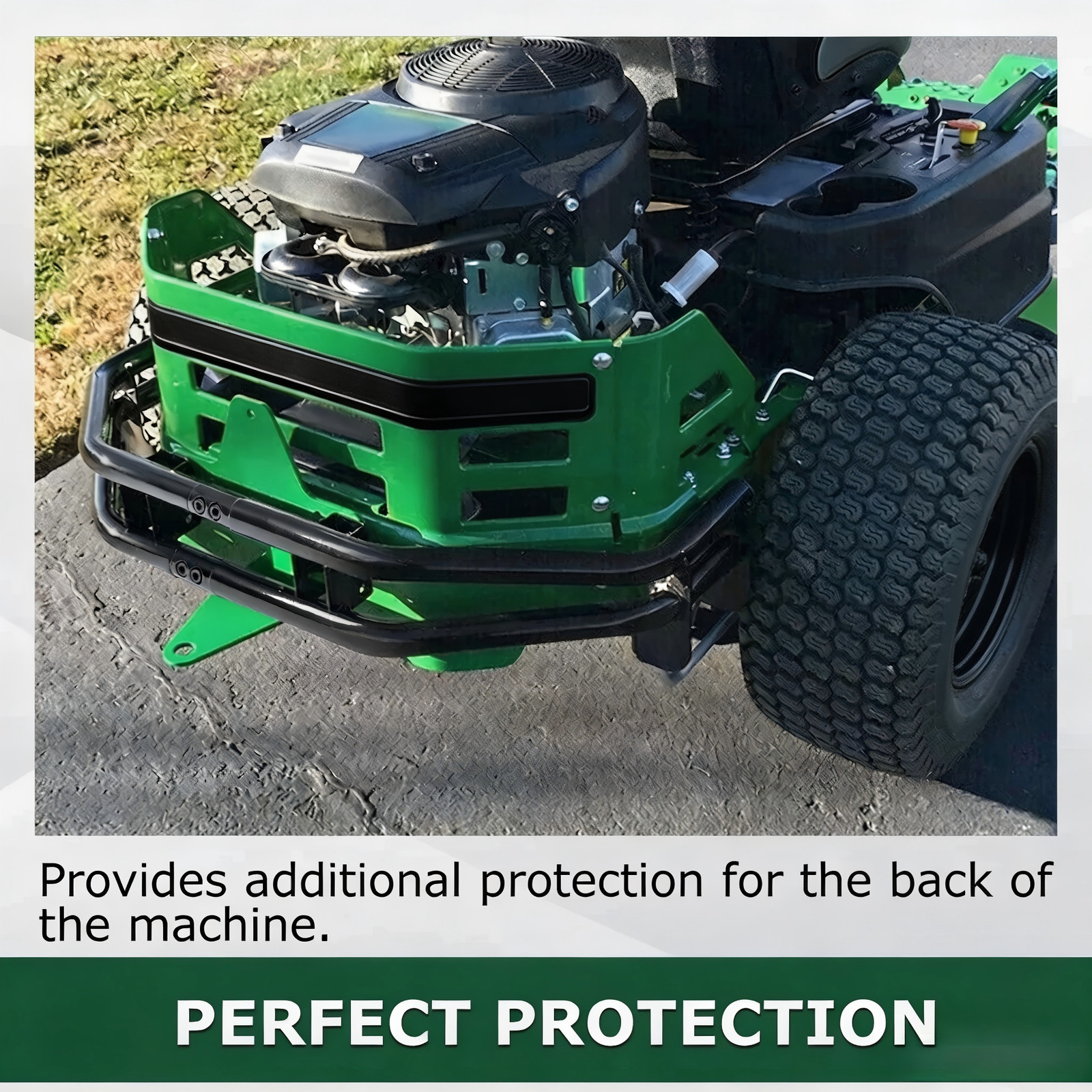 Rear Bumper Bar & Hitch Kit For John Deere Z235 Z345M Zero-Turn Mowers #BM2448