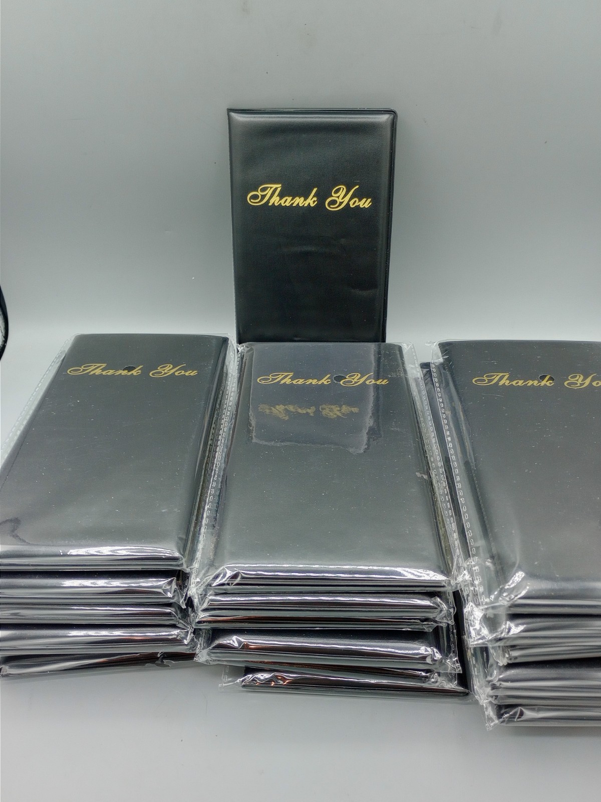 Restaurant Server Bill Book – Guest Check Card Holder Presenter 24 Pack – Black