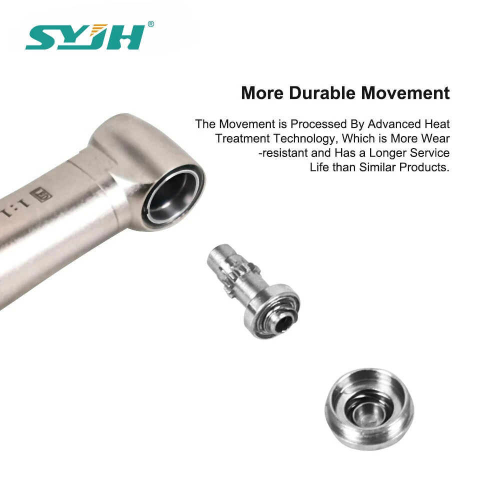 Dental 1:1/1:4.2 /1:5 Contra Angle Fiber Optic LED Low Speed Handpiece New
