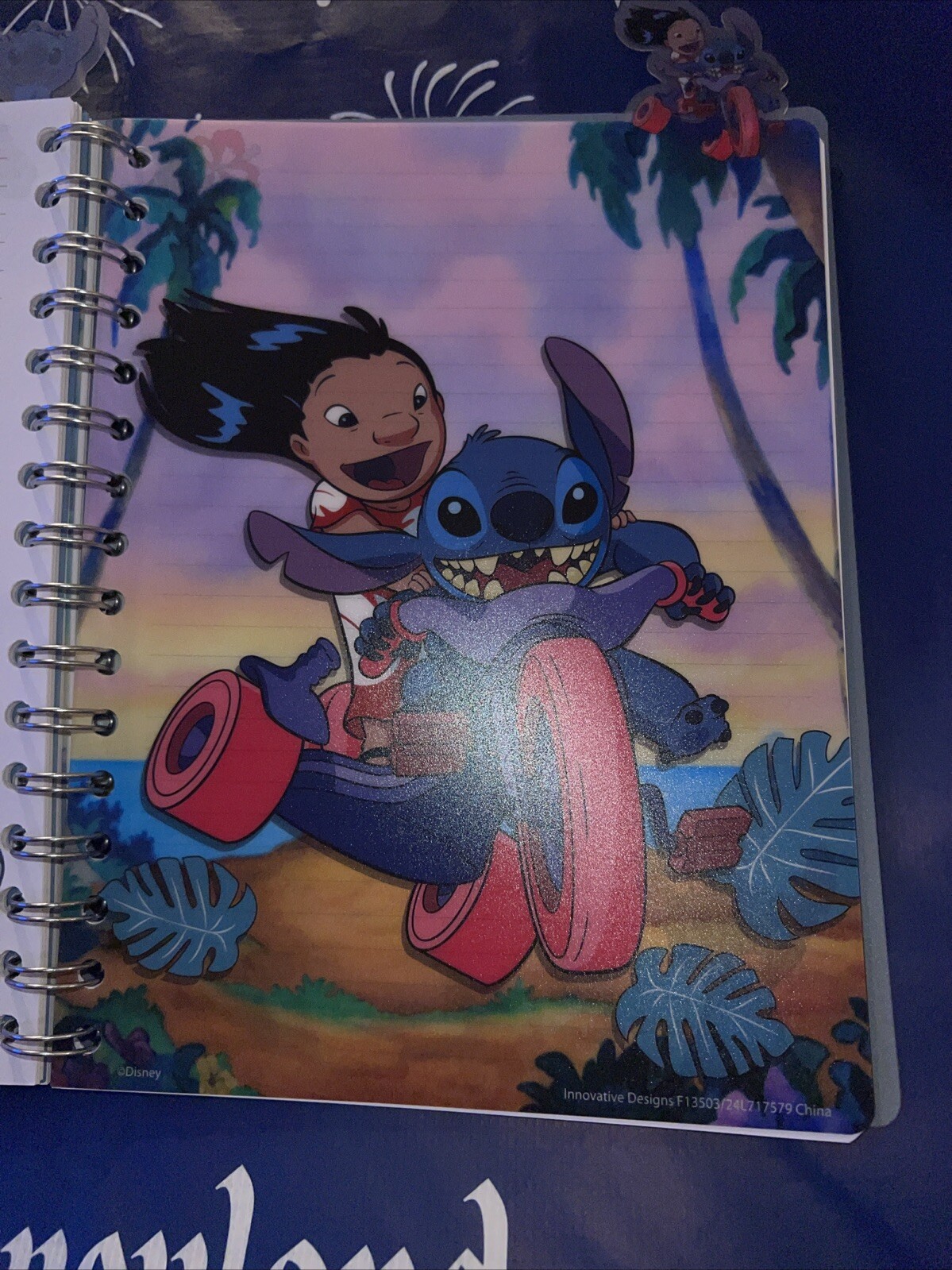 Stitch Journal Soft Plastic Cover with Tabs Aloha 96 Ruled Page