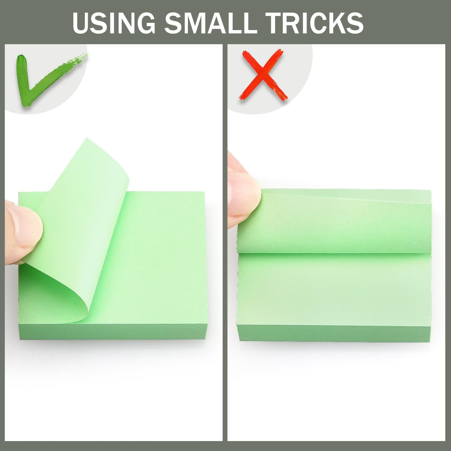 30 Pads Mini Sticky Notes 1.5×2 Inch Self Stick Notes 10 Colors 60 Sheets/Pad