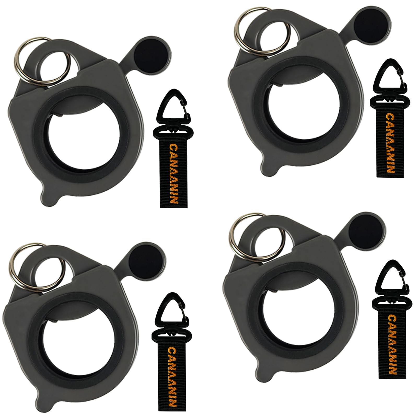 Gray Zip Tie Holder Cable Organizer Portable Safe Storage Organization 4 PCS
