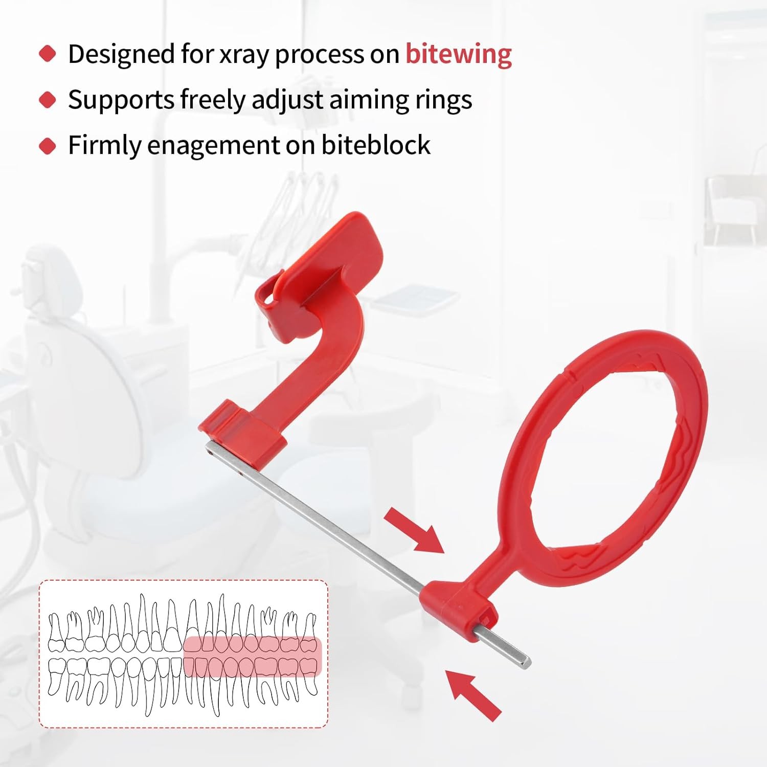 Dental Digital Sensor Holder X-Ray Aiming Ring Bitewing/ Anterior/ Posterior Arm