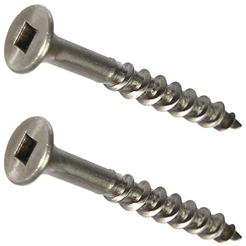 #10 x 1-1/2″ Deck Screws Stainless Steel Square Drive Wood/Composite Qty 2,500