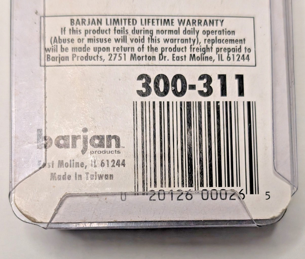 Medium Duty ANTENNA SPRING Barjan 300-311 Made Taiwan 1970s Whip CB