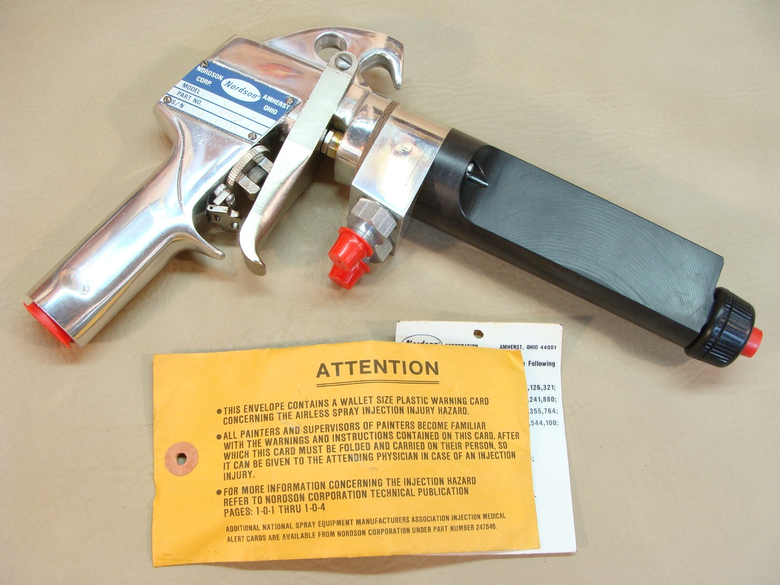 NEW NOS NORDSON Model C electrostatic airless spray gun 245437B
