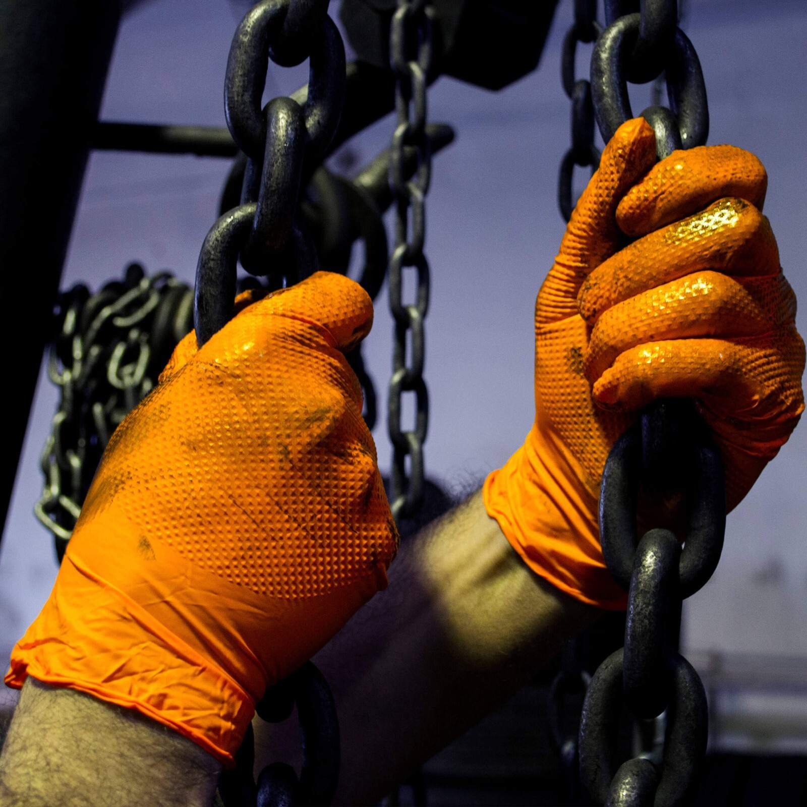 Great Glove Heavy Duty Nitrile Gloves-8Mil Orange (Case of 10 Boxes)