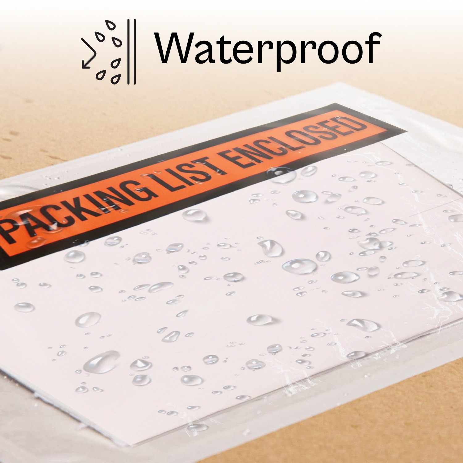 Packing List Enclosed Pouches, 7.5″x5.5″, Panel Face, Self-Adhesive, 1000 Pack