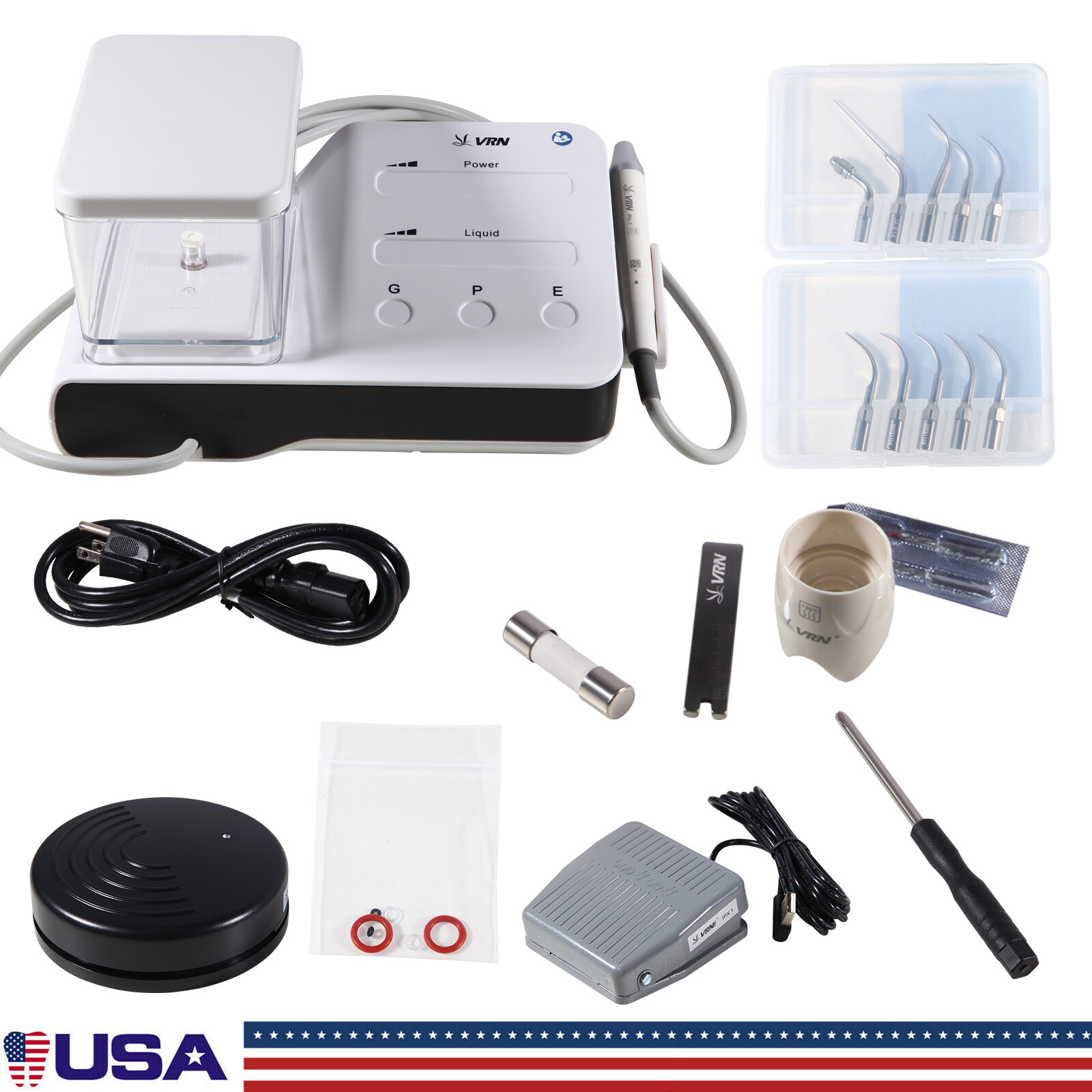 Dental LED 1:5 increasing Fiber Optic Contra Angle Handpiece fit NSK Red Ring CE