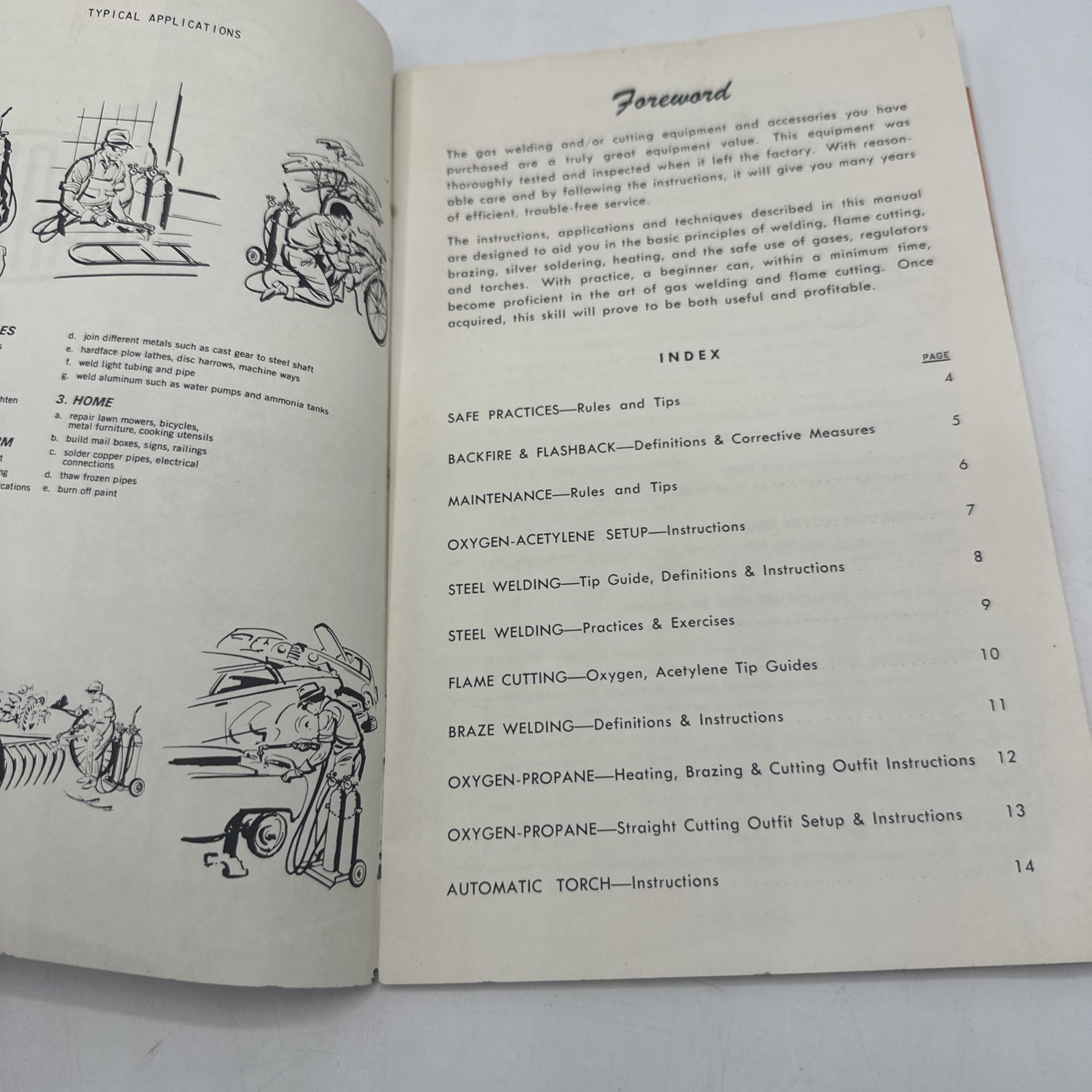 1967 HARRIS GAS WELDING AND FLAME CUTTING INSTRUCTION MANUAL Book B