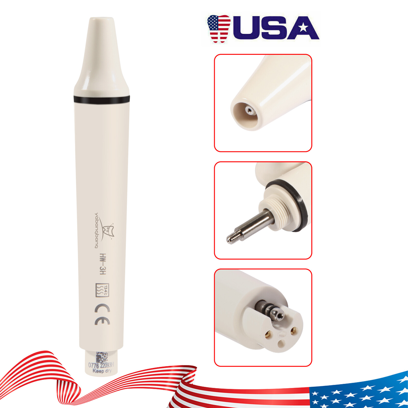 Dental Detachable Ultrasonic Piezo Scaler Handpiece fit EMS Woodpecker HW-3H