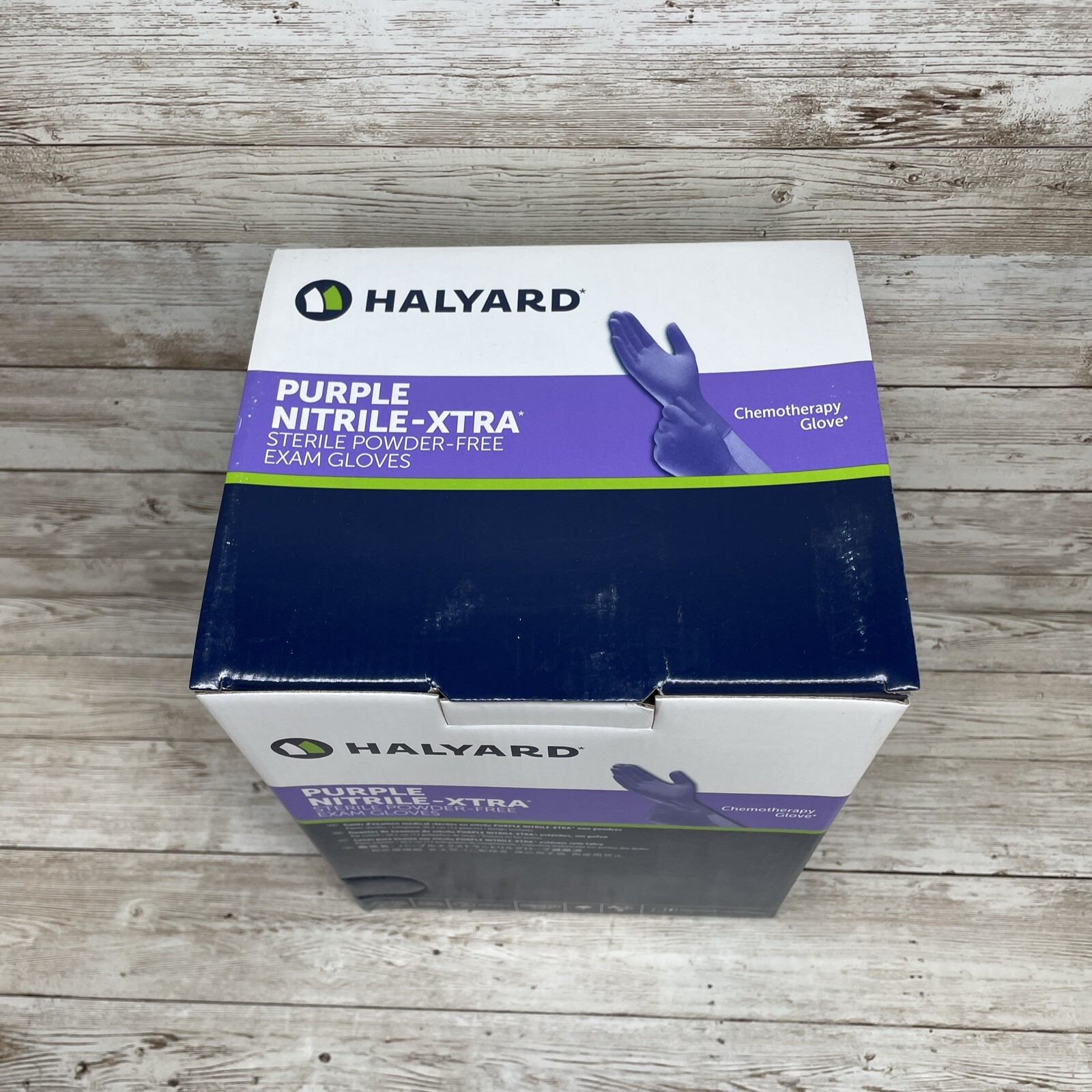 1 Box Halyard Purple Nitrile-XTRA STERILE Exam Gloves Size: XSmall Exp: 9/24
