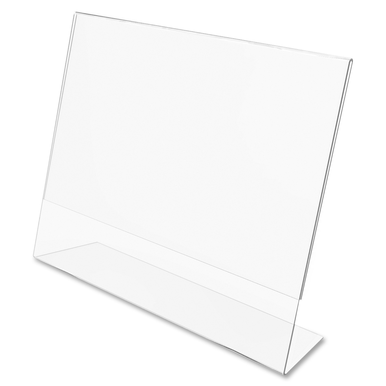 Dazzling Displays 10 Acrylic 11″ x 8-1/2″ Slanted Sign Holders