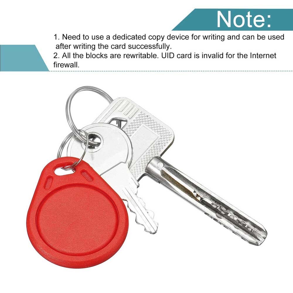 50/100/200x RFID Key Fobs UID 13.56MHz Rewritable Proximity IC Smart Token Tag