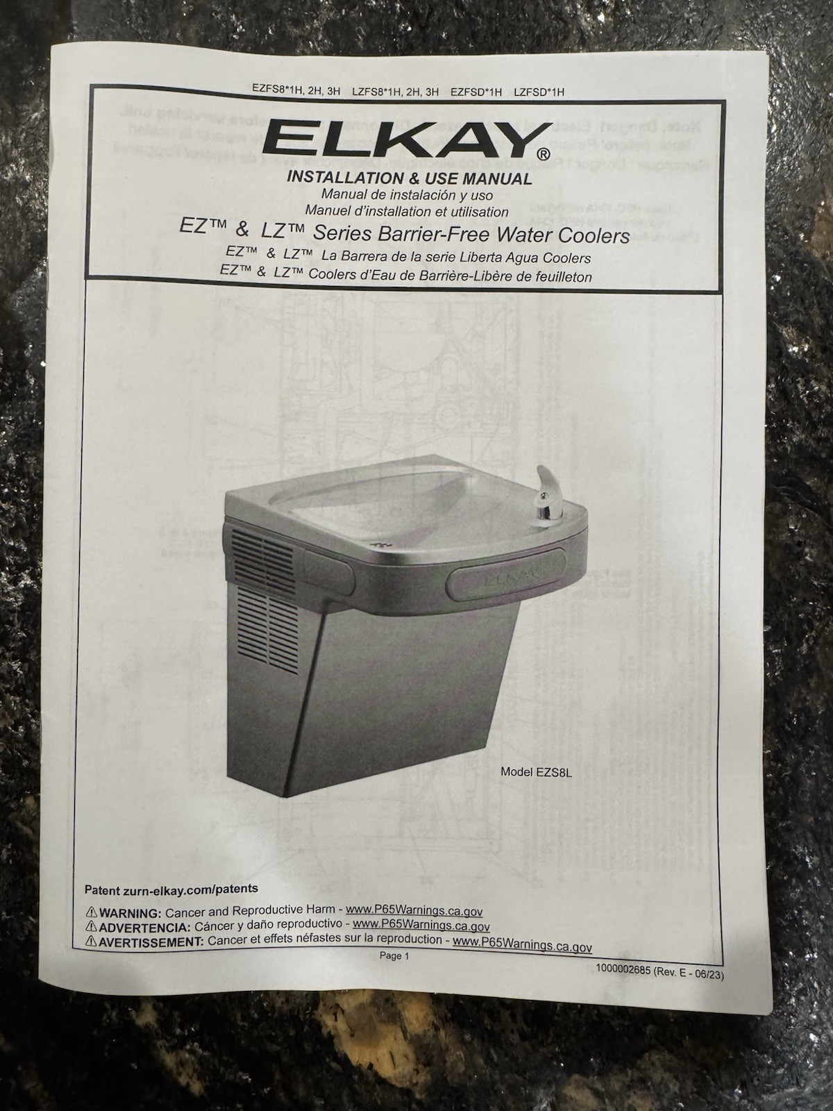 Elkay | EZSDL | Wall Mount | ADA Cooler Non-Filtered Non-Refrigerated Light Gray