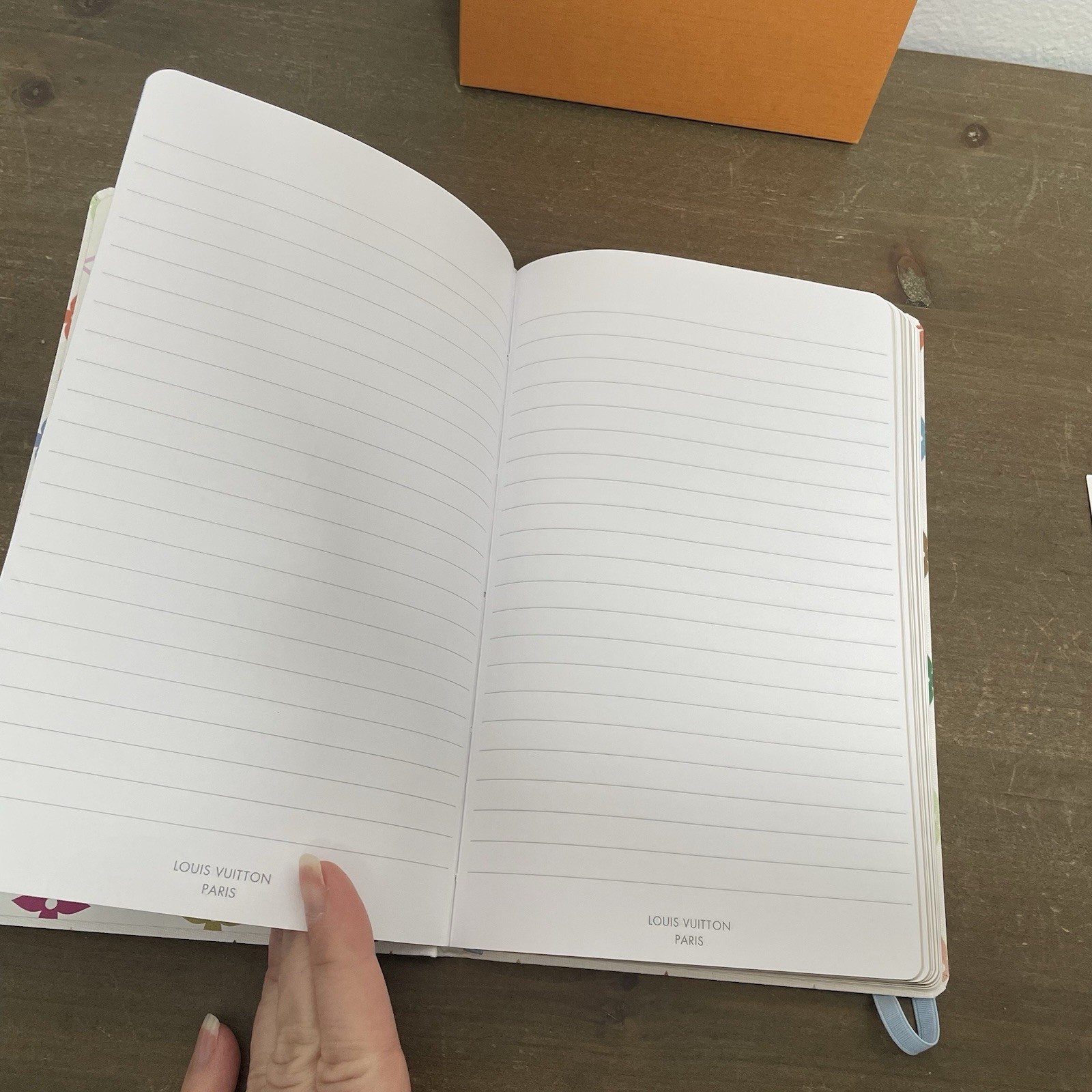 LV X TM Multicolor White Jane Notebook