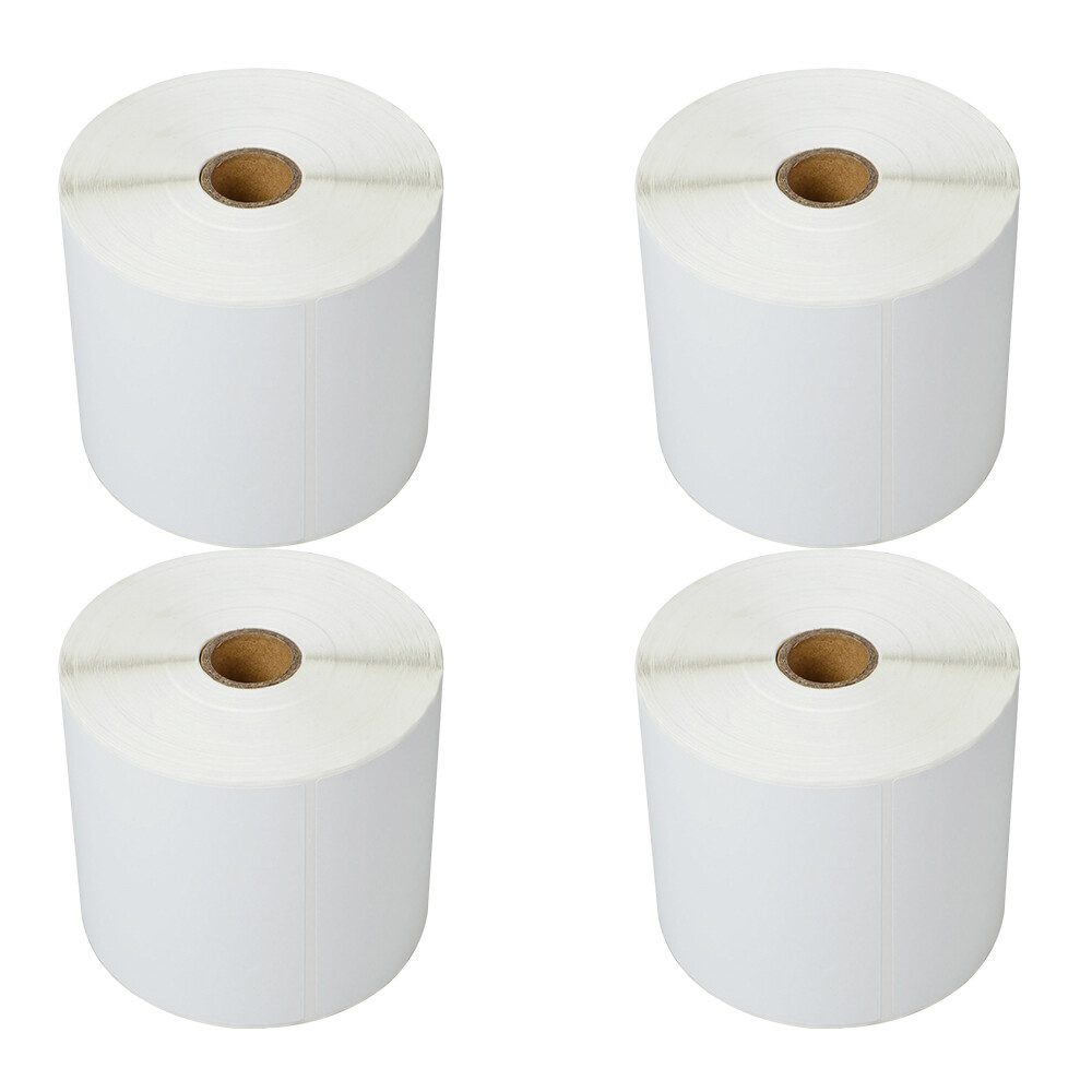 4 Rolls 500 Labels 4X6 Direct Thermal for Zebra LP 2642 2844 2442 Eltron ZP450
