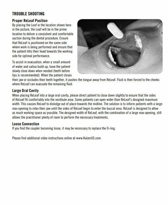 Dental ReLeaf HVE Hands free suction System Basic Kit to minimize Aerosol