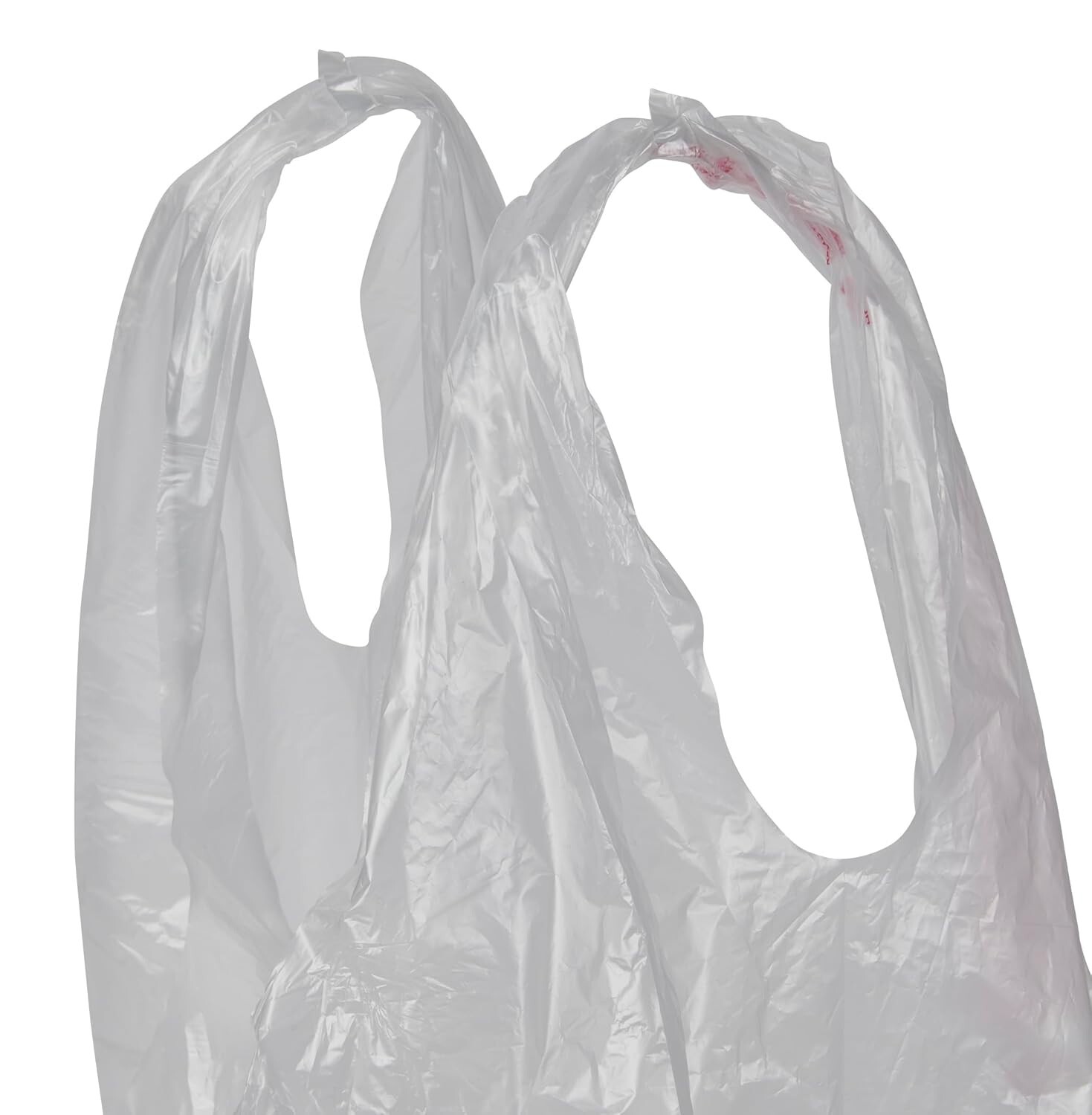 Clear Plastic Bags T-Shirt 1000 Retail Supermarket Grocery Handles 11 ½ x 6 x 21