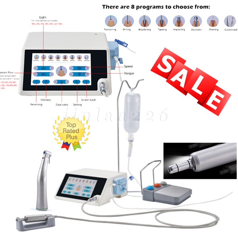ST Dental Implant Motor Surgical System Brushless Motor 20:1 LED Contra Angle us