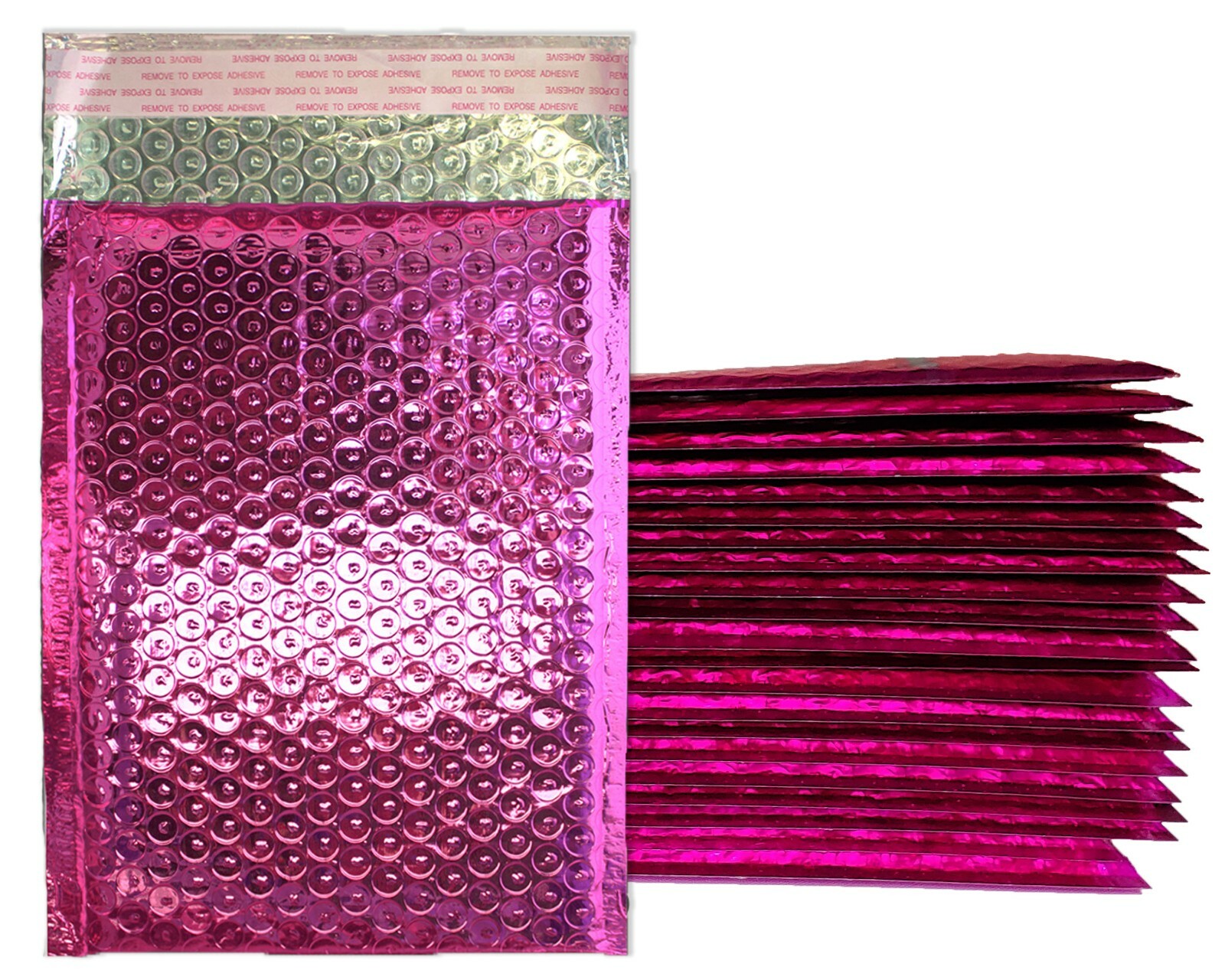 10 – 100 Lot -6×10 & 4×8 Pink, Honey Pot Gold METALLIC BUBBLE MAILER, Envelopes