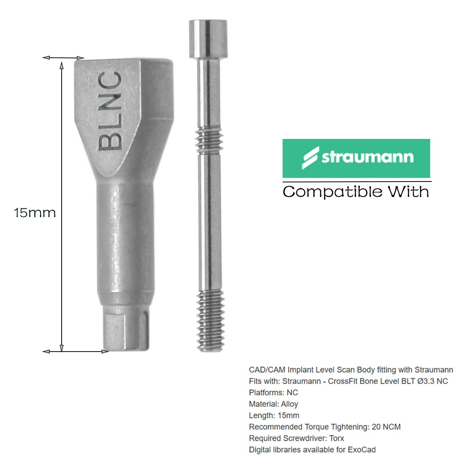 Implant NC/RC Closed Open Tray Impression Coping Healing Abutment for Straumann