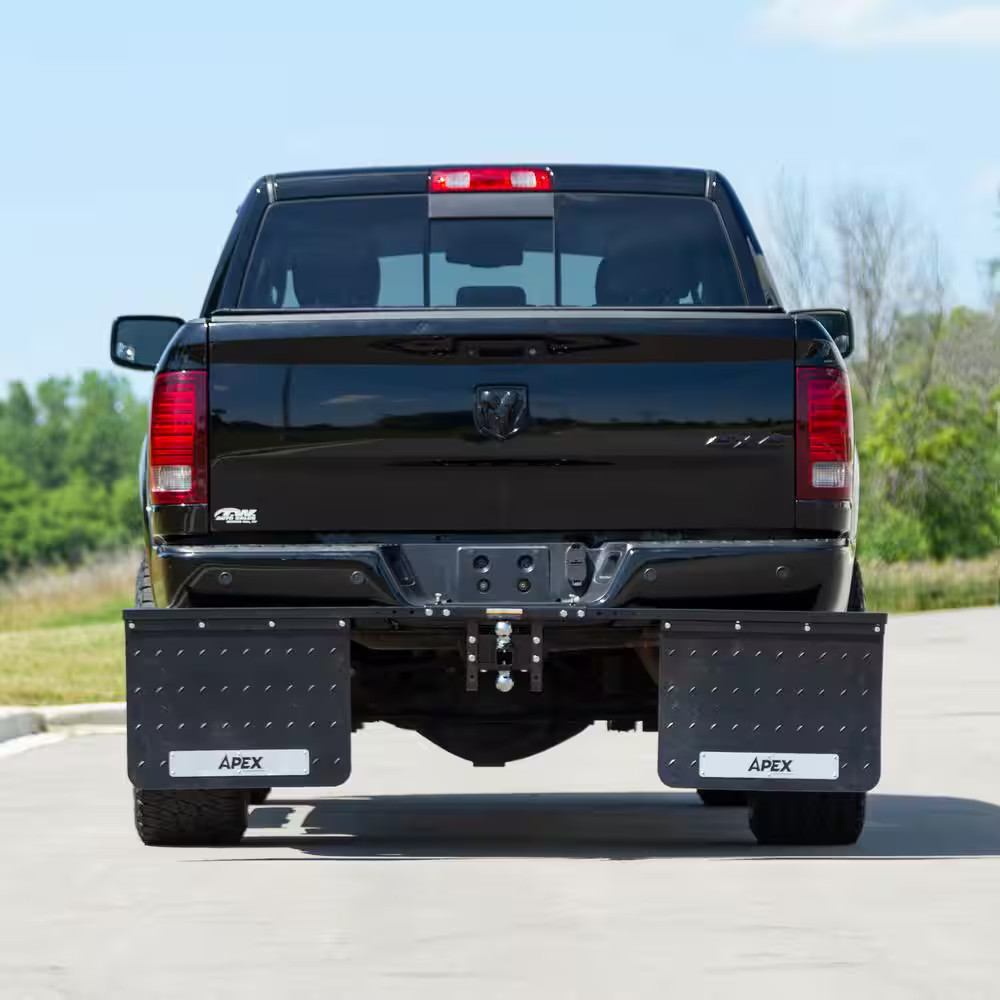 Adjustable Hitch-Mounted Mud Flap