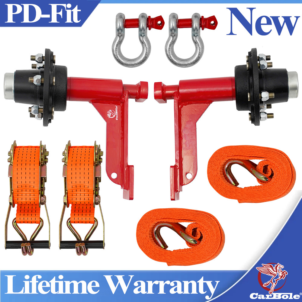 Shipping Container Wheel 6×5.5 Lug Kit Heavy Duty Shipping Container Axle 2 Pack