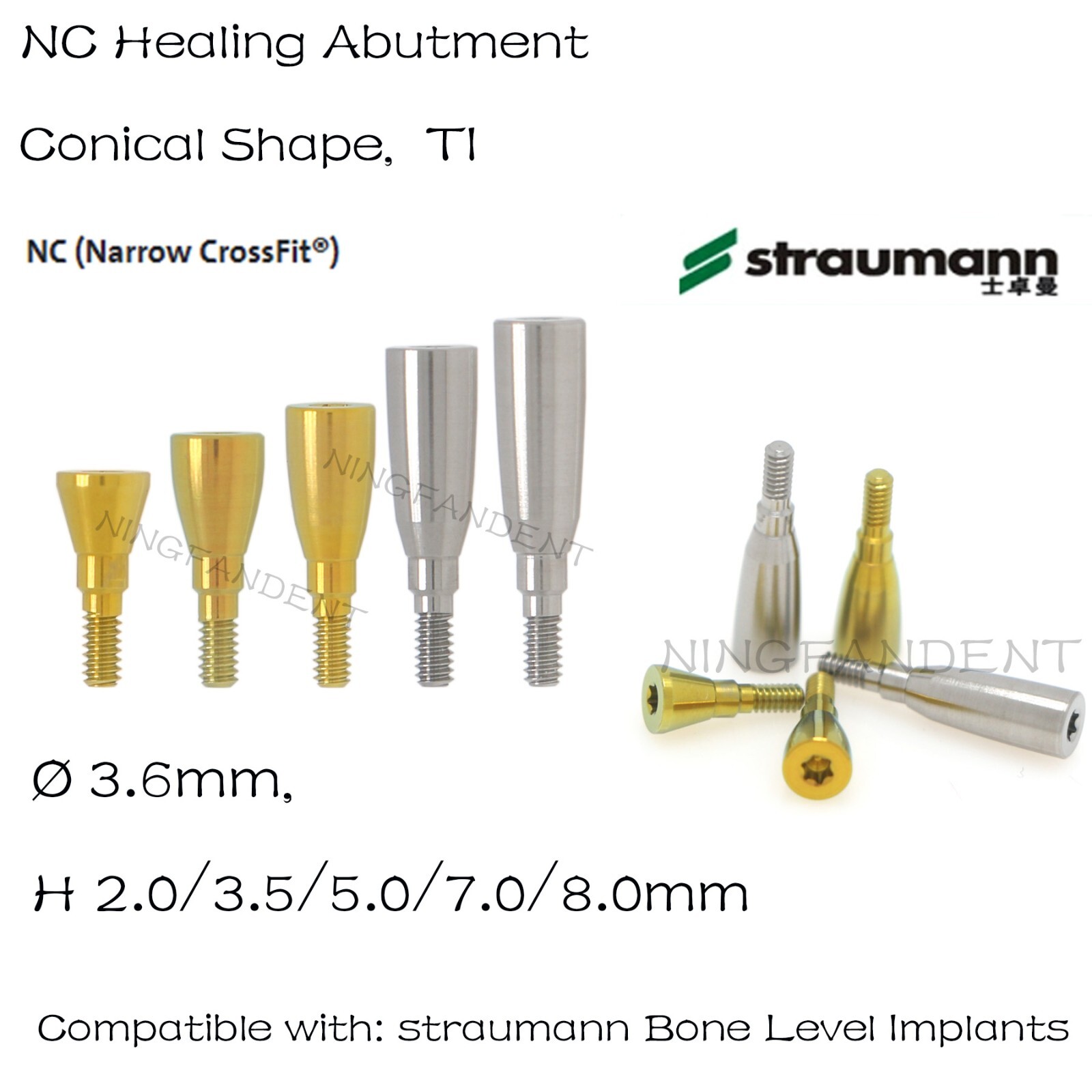 Healing Cap Abutment Cover Screw NC/RC Wrench Fits Straumann ITI Bone Level /BLT