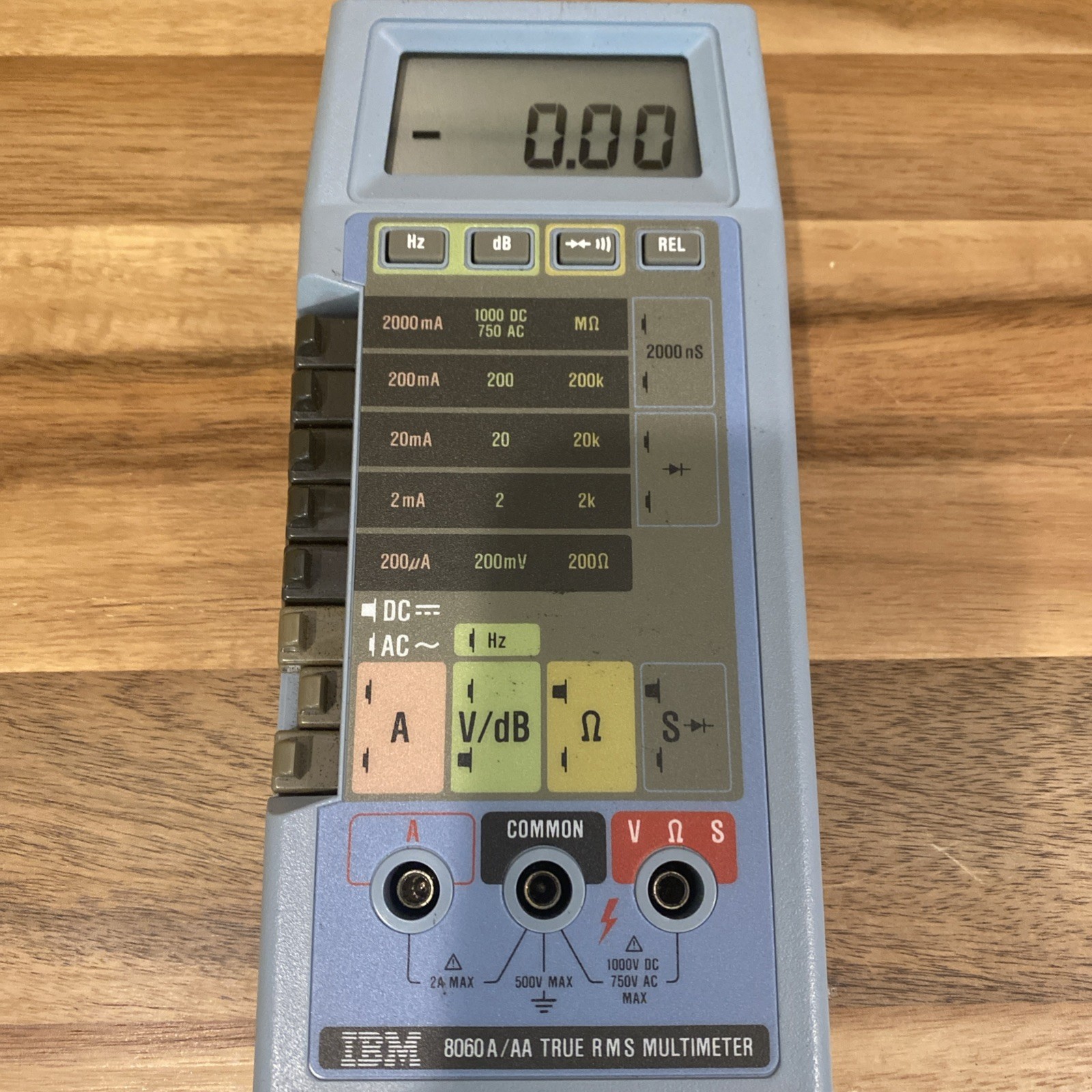 Vintage IBM 8060A/AA True RMS Multimeter Fluke 8060A w Case & Leads Very Clean!