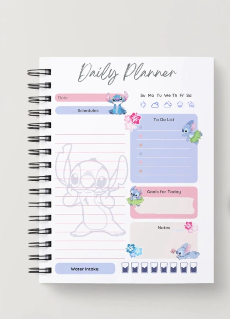 Aloha A5 Hardcover Undated Planner, 12 Month Planner, Workday Planner, ToDo List