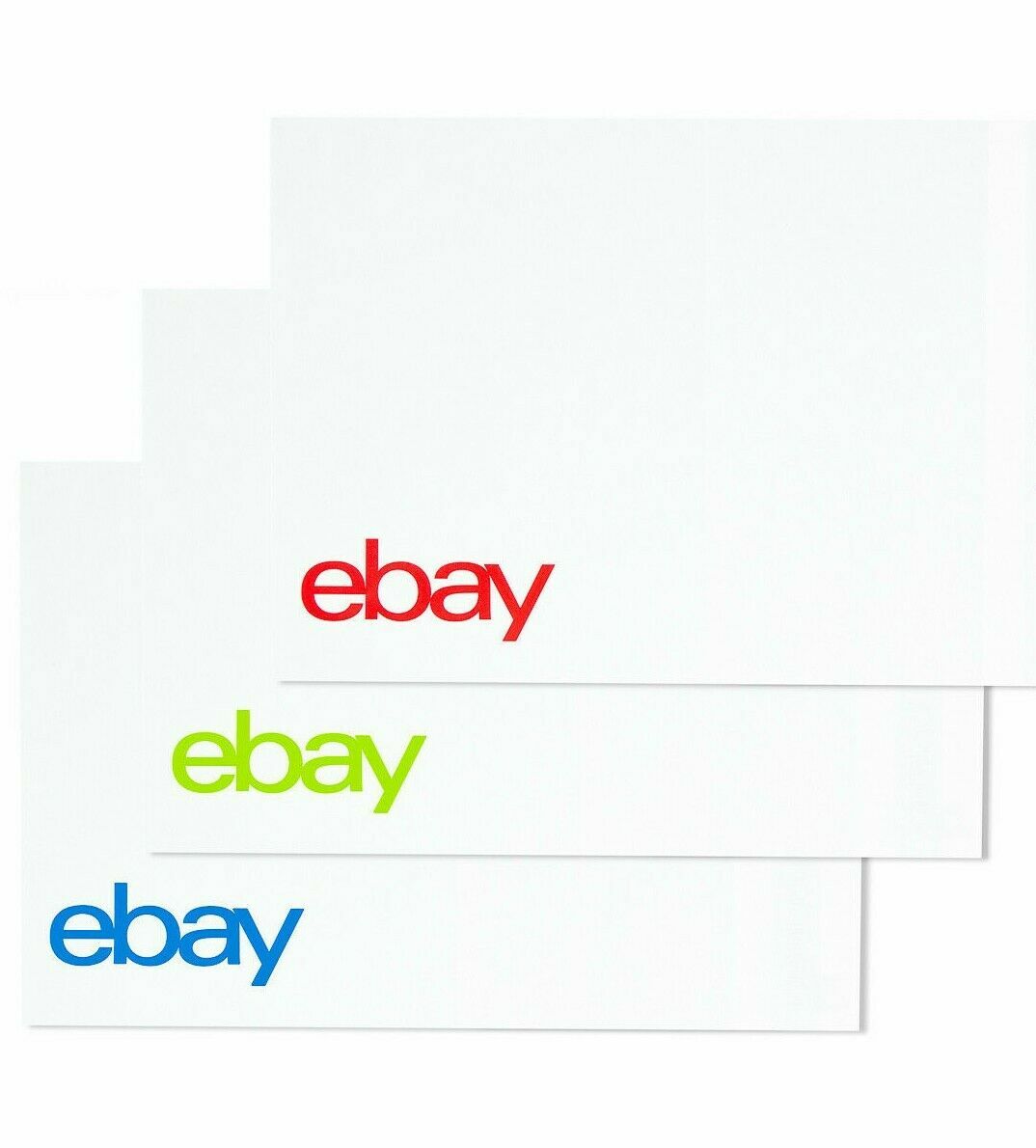 30 New eBay-Branded Polymailer Red Green & Blue 10″ x 12.5″ (No Padding)