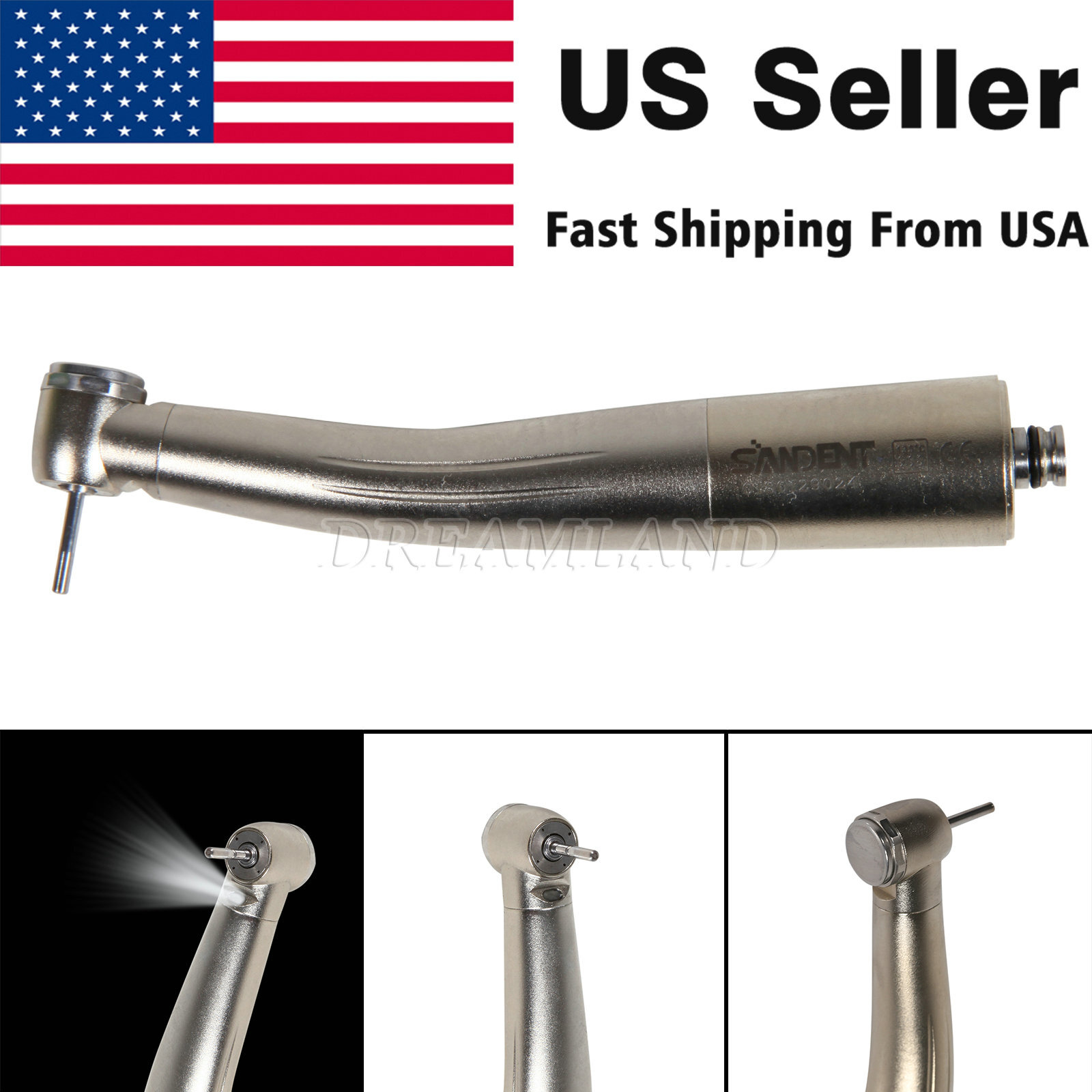 Fiber Optic Quattro Spray Air Turbine Dental Handpiece for NSK LED Coupler